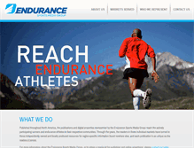 Tablet Screenshot of endurancesportsmedia.com
